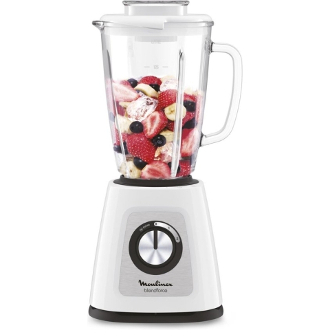 Moulinex Blendforce Glass LM430110 - Blender - 800W - 1,5L - Ijsmaler - Wit