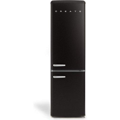 CREATE FRIDGE STYLANCE - Koelkast 244L - Tweedeurs - Diepvriezer - Matzwart
