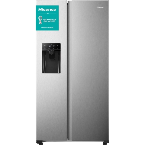 Hisense RS650N4AC2 amerikaanse koelkast Vrijstaand 499 l E Roestvrijstaal