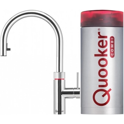 Quooker Flex Kokendwaterkraan  - C uitloop - COMBI Reservoir - Chroom