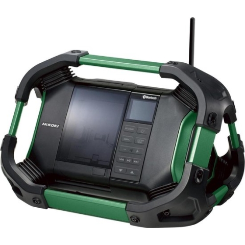 HiKOKI UR18DSDLW4Z 14,4-18V Li-Ion Accu bouwradio - DAB+ - bluetooth - werkt op netstroom & accu