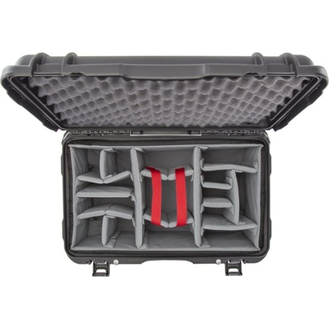 Nanuk 938 Case w/lid org. - w/divider - Black - Pro Photo Kit case