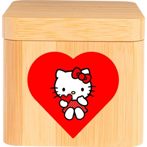 Lovebox Hello Kitty - Gepersonaliseerd cadeau - Beukenhouten box met Hello Kitty