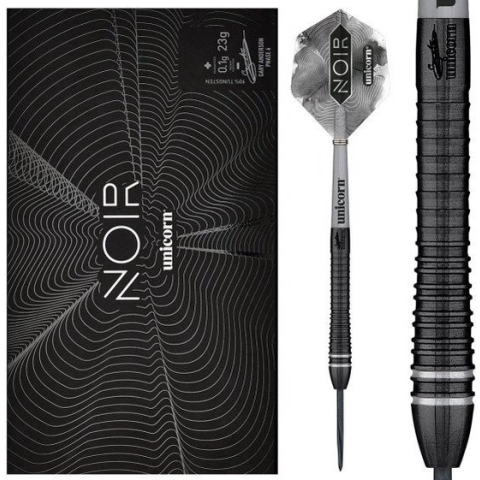 Unicorn Gary Anderson Noir Phase 6 90% - Dartpijlen - 22 Gram
