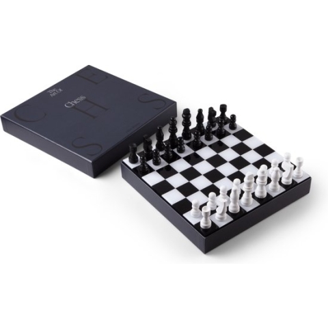 Printworks The Art Of Chess - Luxe Schaakspel - Design Spel - Decoratief- zwart/wit