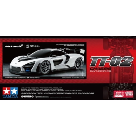 1:10 Tamiya 58711 RC McLaren Senna TT-02 RC Plastic Modelbouwpakket