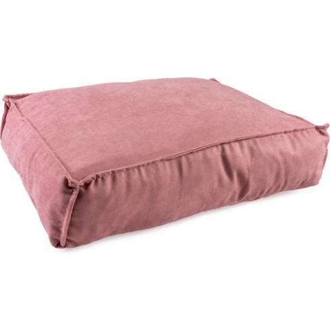 Duvoplus - Dierenkussen - Hond - Kussen Rechthoekig Velvet Xl - 116x84x21cm Roze - 1st