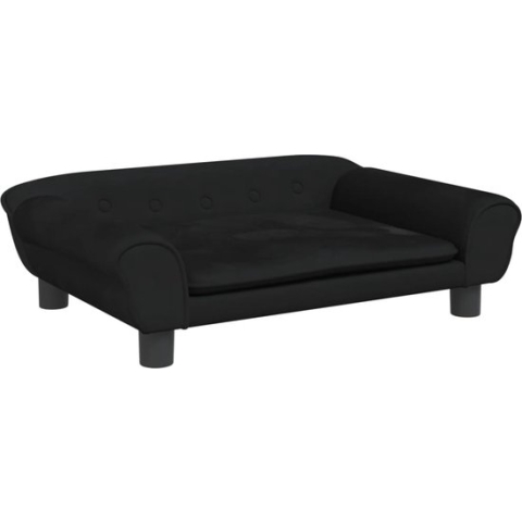 vidaXL-Hondenmand-70x48x22-cm-fluweel-zwart