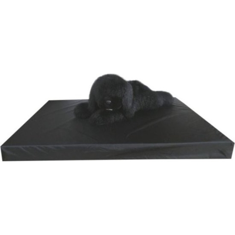 Gezondheidsmatras Leatherlook Zwart M - 80 x 55 cm - Luxe Hondenmatras Hondenbed Hondenkussen Hondenbed