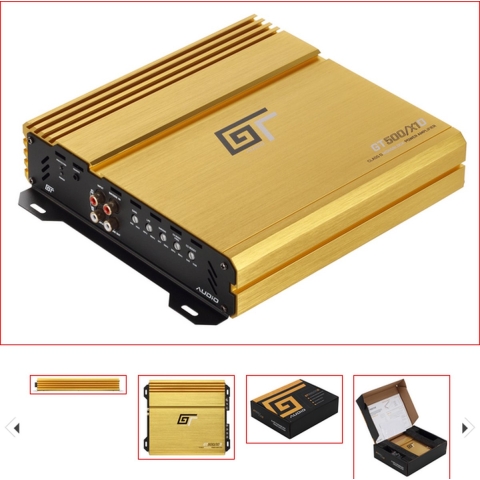 GT Audio GT-500/x1D 1x500w Class D Monoblock 12v Power Amplifier