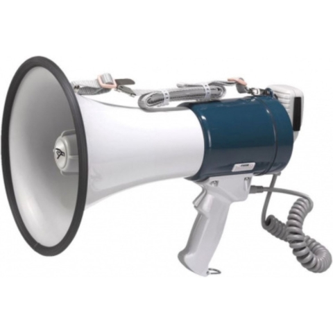 Megafoon 25Watt met sirene