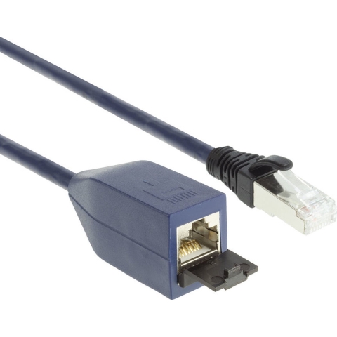 Blauw 10 meter LSZH SFTP CAT6A MPTL verlengkabel snagless met RJ45 connectoren