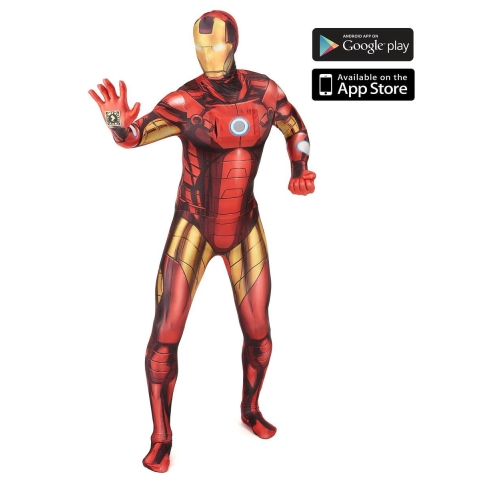 "Iron Man Zapper Morphsuits™ kostuum voor volwassenen - Verkleedkleding - 180 cm"