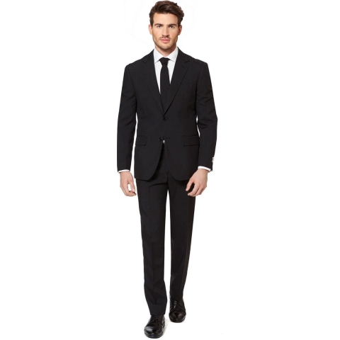 OppoSuits Black Knight - Mannen Zomer Kostuum - Zwart - Feest - Maat 60