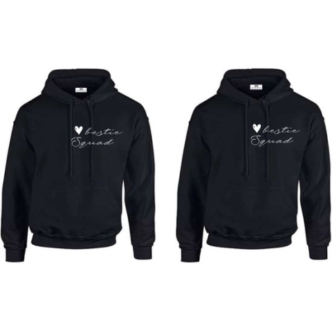 Hoodie set vrienden-Vriendschap-Besties squad-Cadeau voor je beste vriendin-Maat M