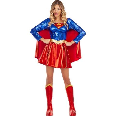FUNIDELIA Supergirl kostuum voor vrouwen Kara Zor-El - Maat: XS - Rood