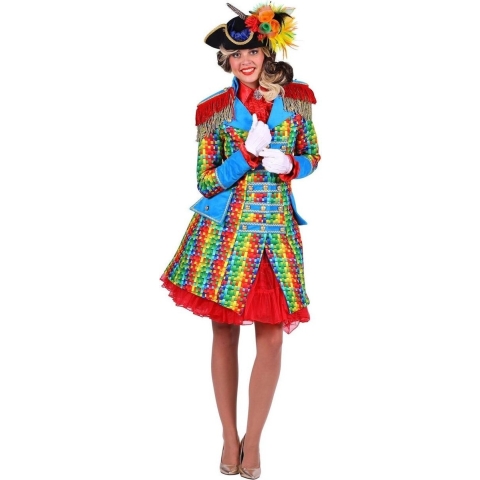 Dames carnavalsjas 'Straw' gevoerd luxe