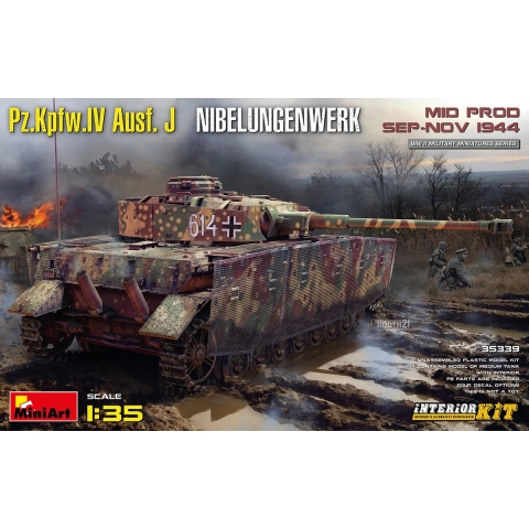 1:35 Miniart 35339 Pz.Kpfw.IV Ausf. J Nibelungenwerk. Mid. With Interior Plastic Modelbouwpakket