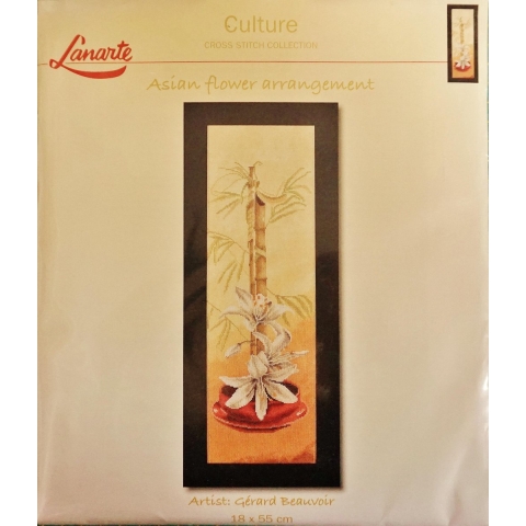 Lanarte borduur pakket Telwerk Asian flower Lanarte PN-35026  O-VP