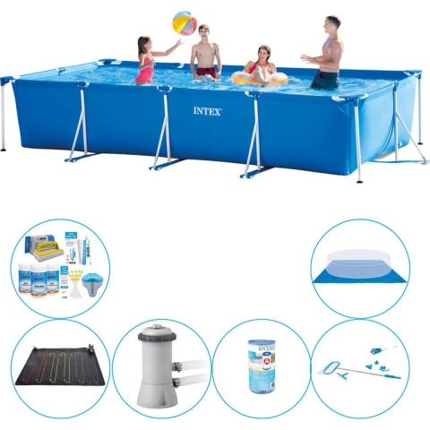 Zwembad Deal - 7-delig -  Frame Pool Rechthoekig 450x220x84 cm