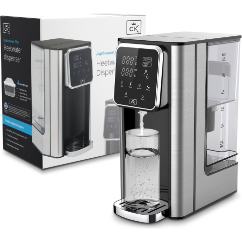 Cuisine King Luxe Heetwaterdispenser 3.0L - Touch Display - Warm waterdispenser - 2600W - Instant Waterkoker - Heetwatertap