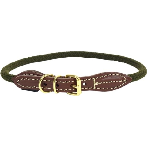 Duvoplus - Halsband Voor Dieren - Hond - Explor Forest Halsband Nylon M - 41-49cm/14mm Groen - 1st