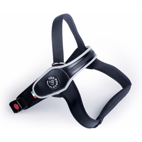 Tre Ponti Primo Tuig Zwart&Reflecterend - Hondenharnas - 76 - 97 cm