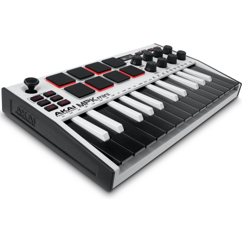AKAI MPK Mini MK3 MIDI keyboard controller USB- Zwart/Wit