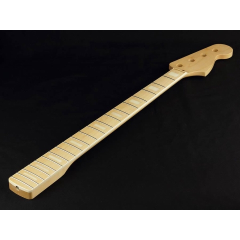 Basgitaarhals voor Jazz Bass® Allparts JMFB vintage maple 10 radius