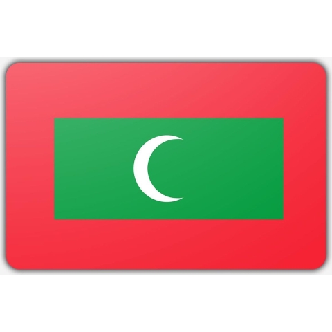 Vlag Malediven - 150 x 225 cm - Polyester