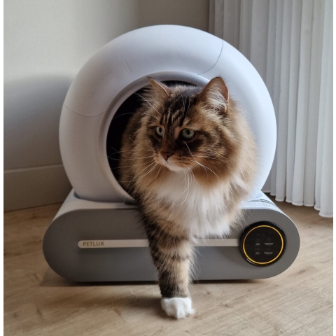 PETLUX Zelfreinigende Automatische Kattenbak - met App en LED-Touch - Wit