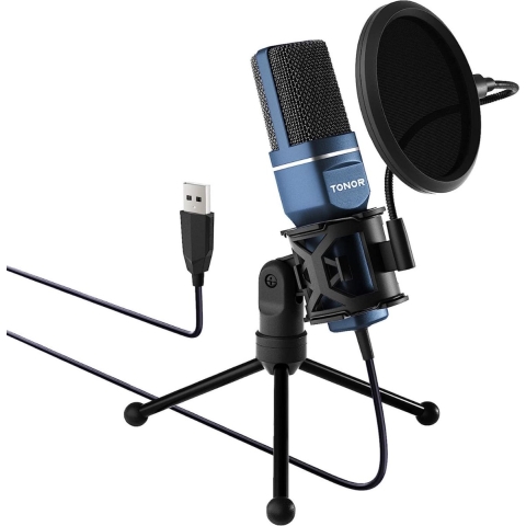 Raleno - USB Microfoon  Streaming & Recording - Hoge Frequentie - Plug and play functie - Microfoon Usb /Zwart