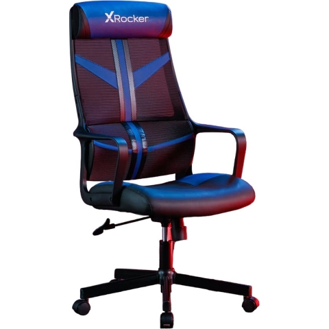 X Rocker - Helix PC Gaming Mesh Stoel Blauw