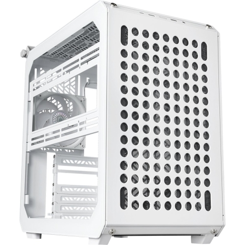 Cooler Master QUBE 500 Flatpack White Edition, Midi Tower, PC, Wit, ATX, EATX, ITX, micro ATX, Kunststof, Staal, Gehard glas, 17,2 cm