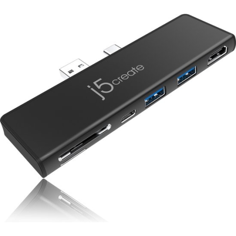 j5create JCD324B-N Ultradrive Minidock voor Surface Pro 7
