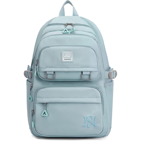 Mode Rugzak voor Meisjes Kinderen Kinderen Junior Middelbare scholieren Dagrugzak Reizen Camping Knapzak Tassen 15,6" inch Laptop Boekentassen Waterdicht Polyester Grijs