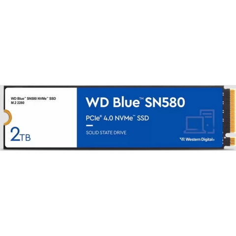 Western Digital Blue™ SN580 2 TB NVMe/PCIe M.2 SSD 2280 harde schijf PCIe NVMe 4.0 x4 Retail WDS200T3B0E