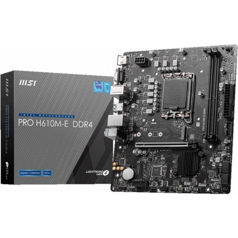Motherboard MSI PRO H610M-E DDR4 H610 LGA 1700 DDR4 mATX