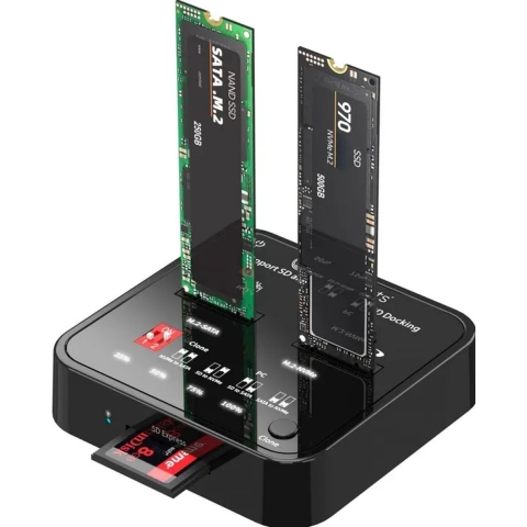 CoreParts MS-CLONER-M2-SD - Media- en dataduplicator - Zwart