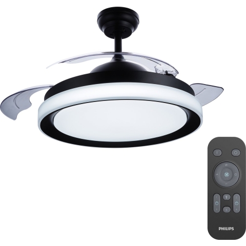 Philips Bliss LED-plafondlamp - met ventilator - zwart