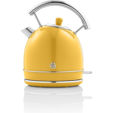 Swan - Retro waterkoker - 1.8 liter - 3000 Watt - geel