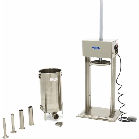 Worstenvuller - 15 L - Automatisch - Verticaal - incl. 4 Vulbuizen