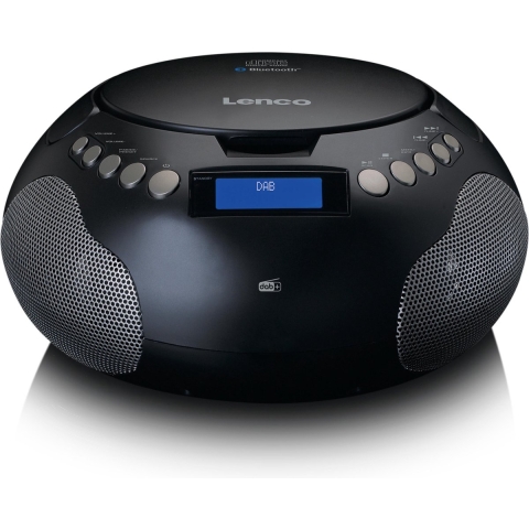 Lenco SCD-341BK - Draagbare radio met DAB+/ FM radio en Bluetooth - Zwart