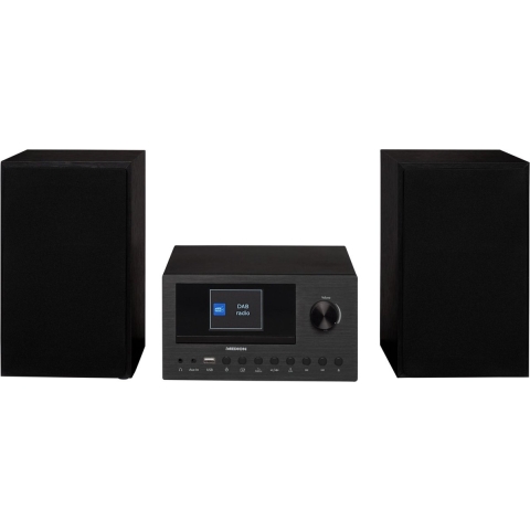 Medion P85003 - Micro Audio Systeem - DAB+ - WiFi - CD Speler - Bluetooth - Zwart