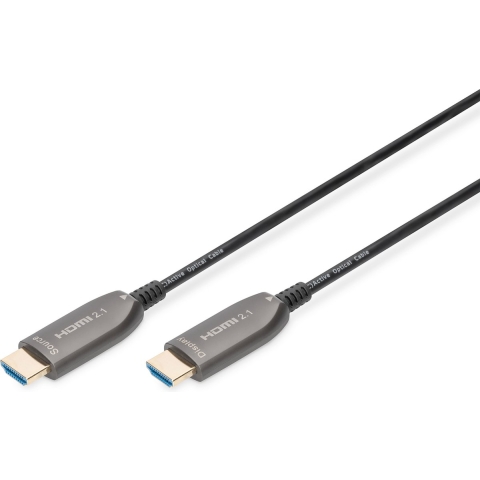 DIGITUS HDMI AOC Hybrid Glasfaserkabel, UHD 8K, 15m