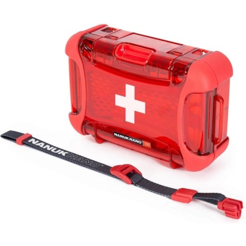 Nanuk Case 330 empty – w/First Aid Logo - Red