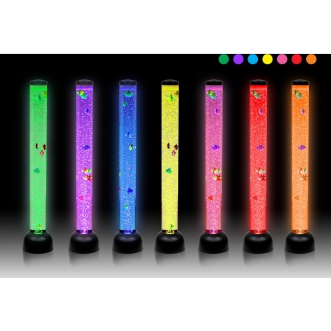 Bubbelbuis 105 cm Zwart -Snoezellamp- Sensorische ruimte-Relax- Ontspannen- Zintuiglijke stimulatie- Decoratief- Klaslokaal