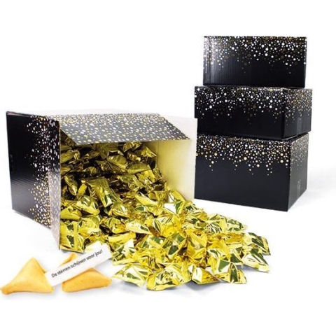 Fortune Cookies - Gelukskoekjes - Goudkleurig - Uitdeelcadeaus - 100 stuks