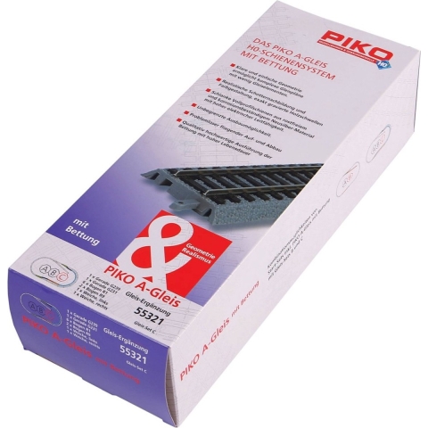 Piko H0 Rails Uitbreidingsset C met Railbed - 55321