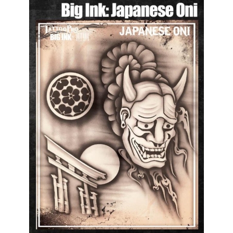 Wiser's Airbrush TattooPro Stencil – Big Ink - Japanese Oni